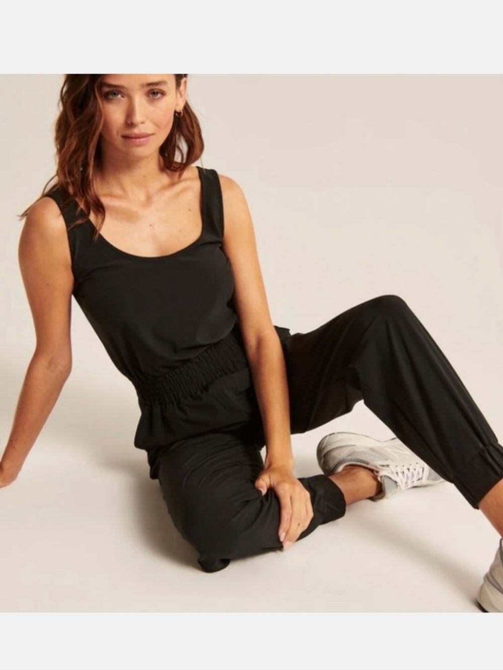 Abercrombie & Fitch Lightweight Jumpsuit In Black Size Small